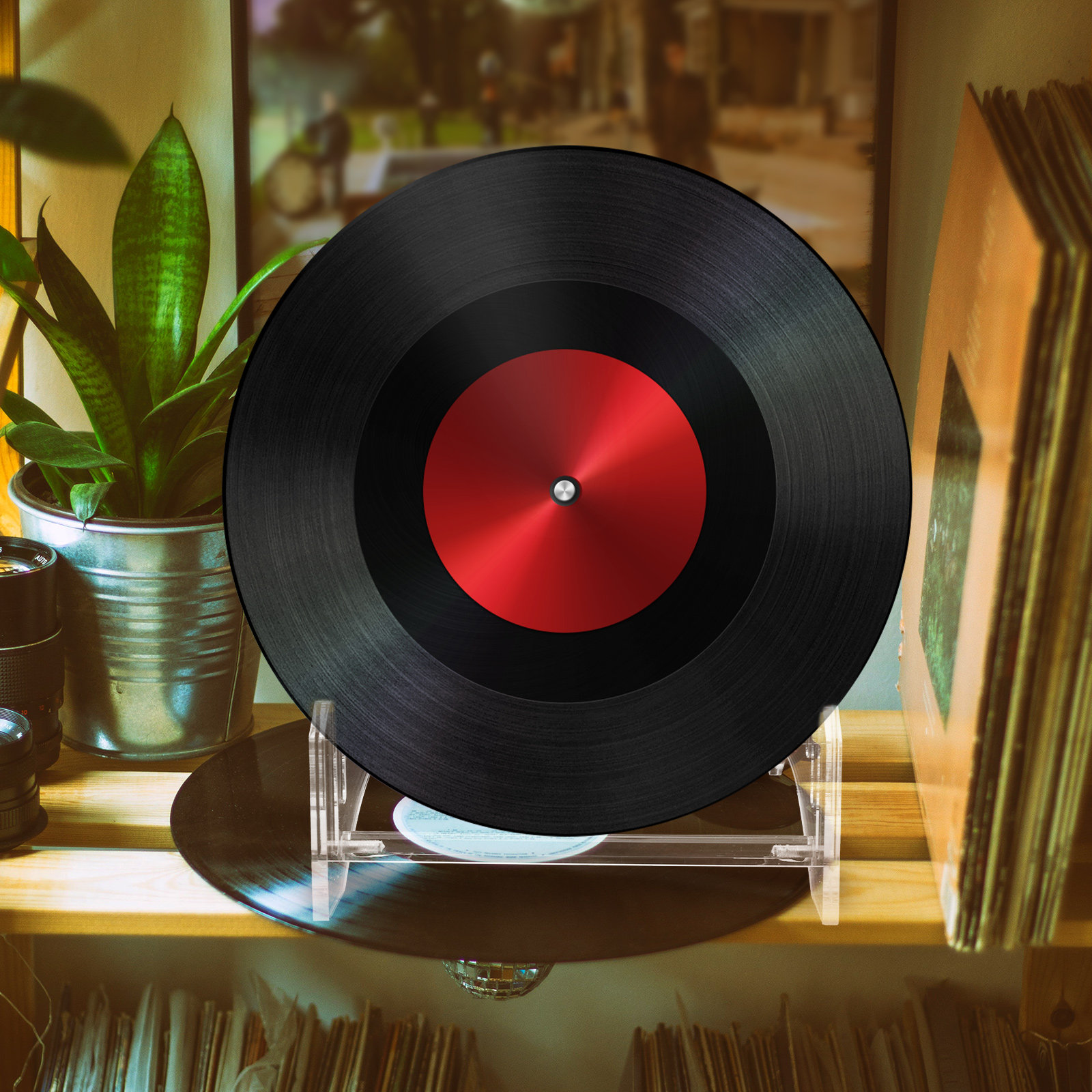 Tiered Acrylic Record Display  - Magazines 评论和价格