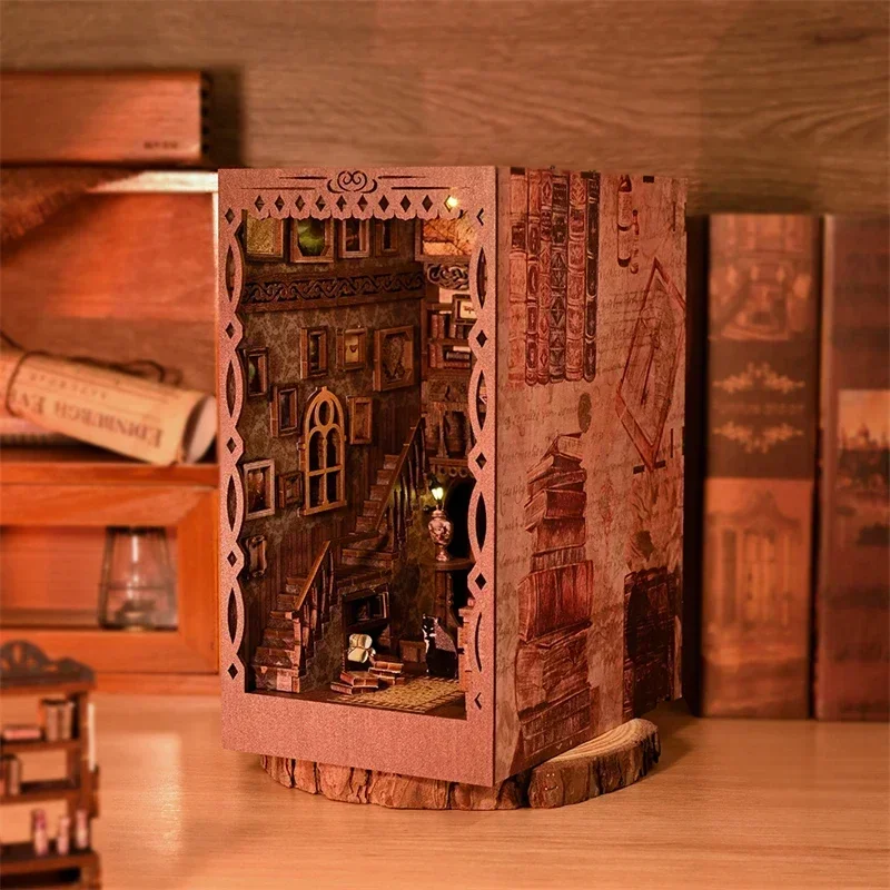 NEW DIY Wooden Book Nook Shelf - Diy Wooden Book Nook Kit Shelf Insert 评论和价格