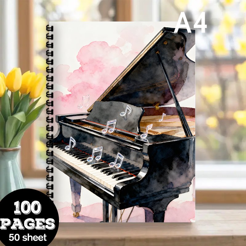 A4 Size, Music Notebook,Multi- - Blank Sheet Music Notebook 评论和价格