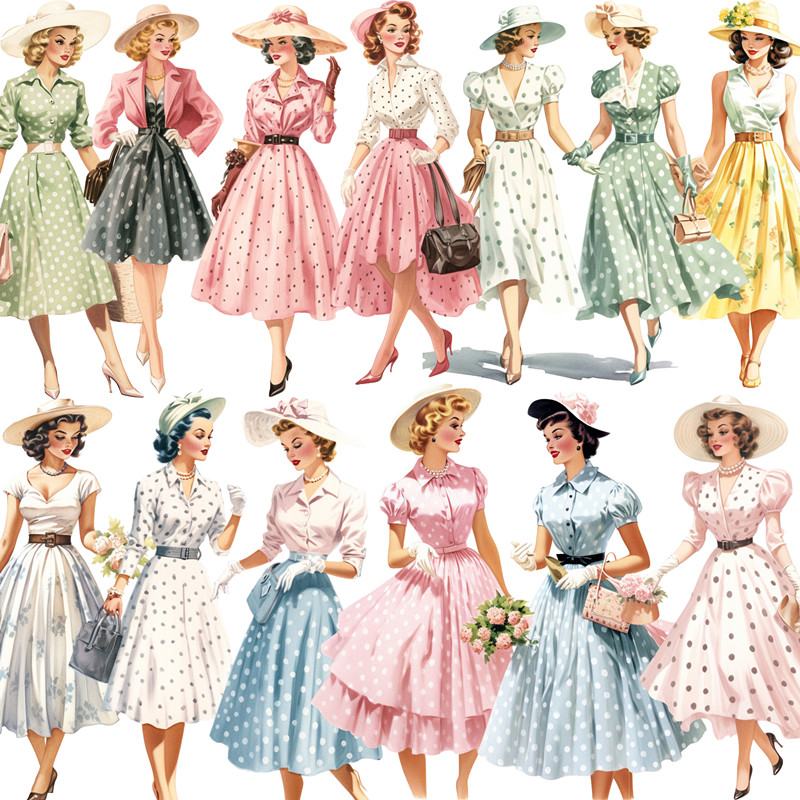 Retro Lady Stickers Crafts And - Stationery Books 评论和价格